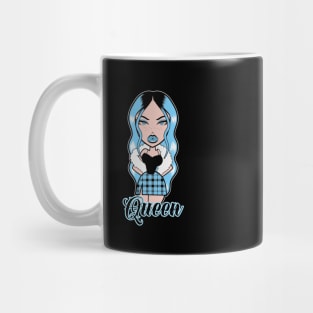 Queen Girl Doll Light Blue Mug